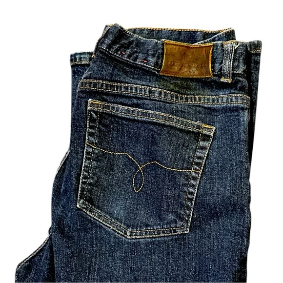 LAUREN RAPLH LAUREN Mid Rise Boot Cut Dark Denim Jeans size 10 were $158 new. - Picture 2 of 7